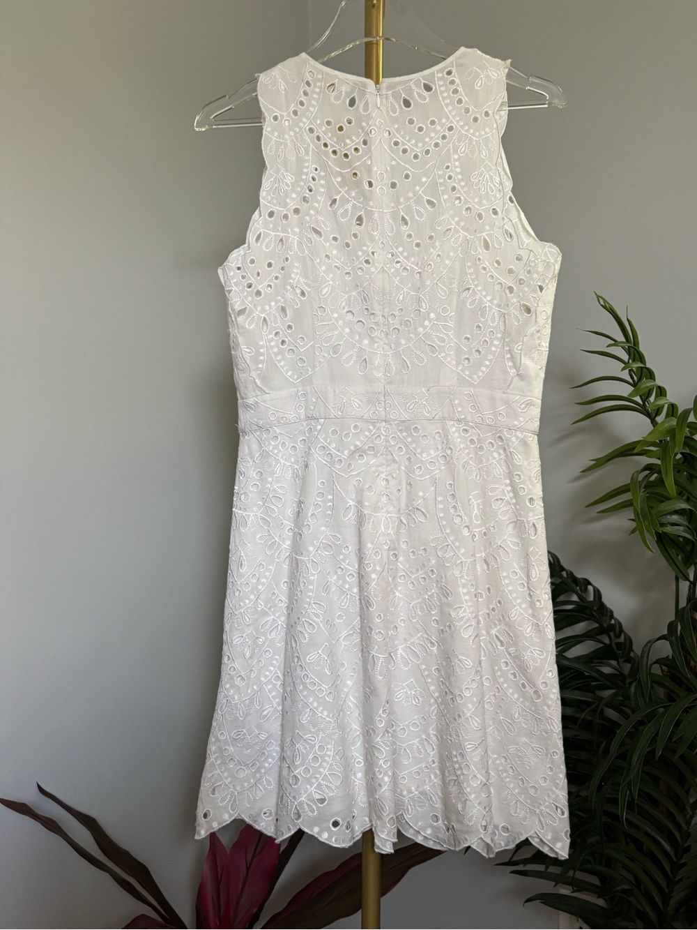 Michael Kors White Eyelet Cotton Dress NWT - Picture 7 of 16